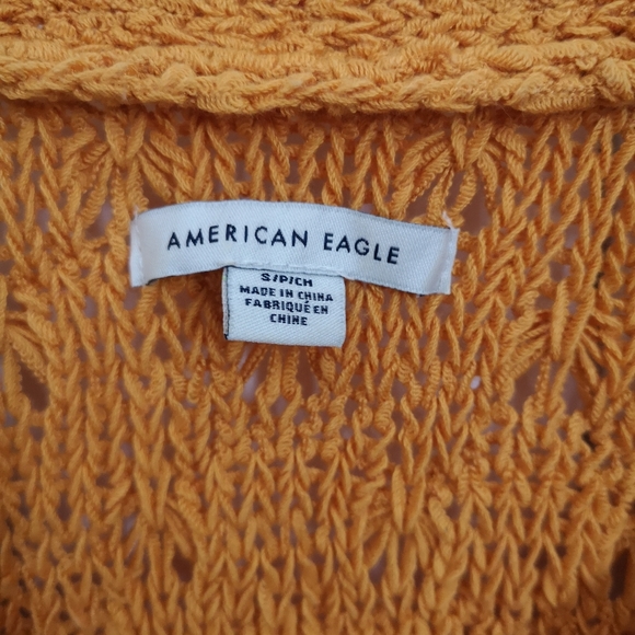American Eagle orange button down cardigan - Picture 4 of 4